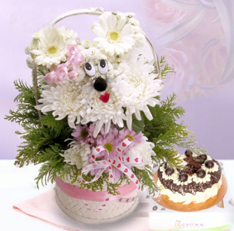 캐릭터플라워 쥐