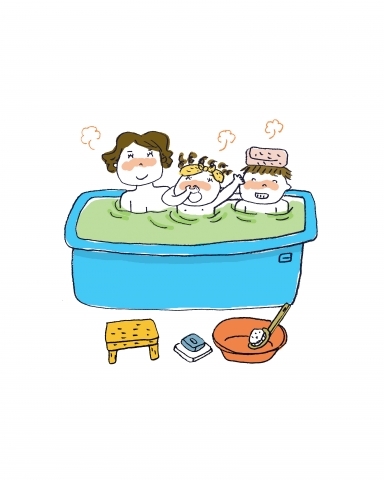 추운 겨울 김이 모락모락 나는 노천탕에서 가족이 다함께 웰빙 온천욕을 즐겨 보는 것은 어떨까.