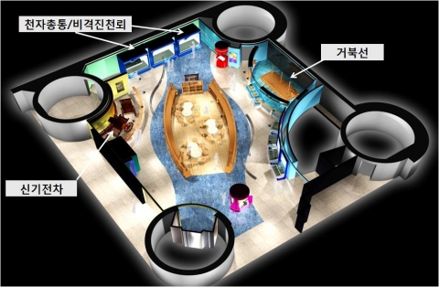 대전 국립중앙과학관에 설치된 ETRI 혼합현실 기술이 적용된 체험관 모형