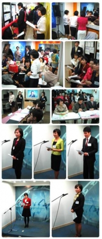 봄온 오디션 진행현장 및 면접자들의 대기모습