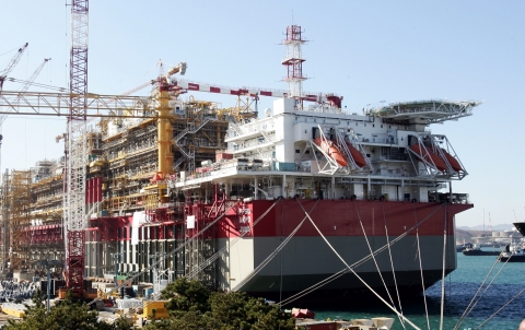 현대중공업이 수주한 우산(USAN) FPSO와 유사 설비인 악포 FPSO.