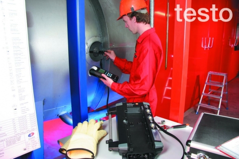 연소가스 분석기 testo 350은 기업의 연소가스 절감 및 연료비 절감을 가능하게 한다.