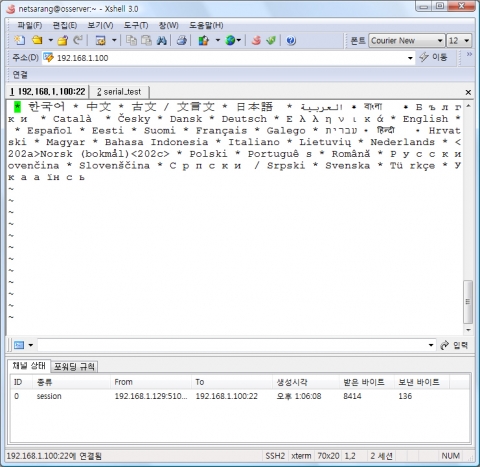 Xshell 제품 실행 화면