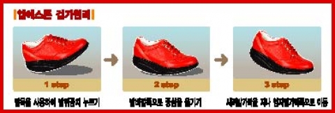 엠에스존힐링워킹슈즈의 3단계 보행법
