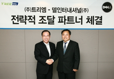 좌측부터 델인터내셔널 김인교 지사장, 트리엠 김동수 대표이사