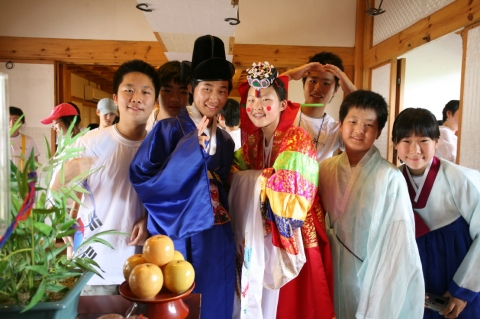 2007국제한민족캠프 중 전통혼례프로그램