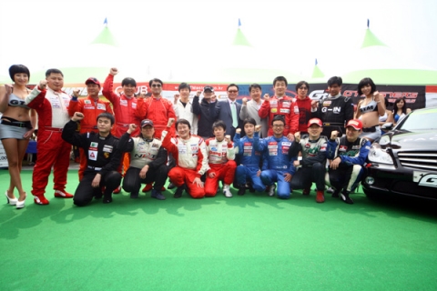 대한민국 최고의 GT클래스에 참가하는 선수들