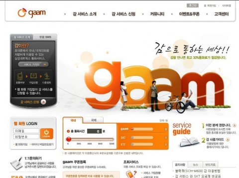 삼성네트웍스, 감서비스 웹사이트