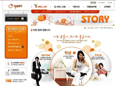 삼성네트웍스, 감서비스 웹사이트