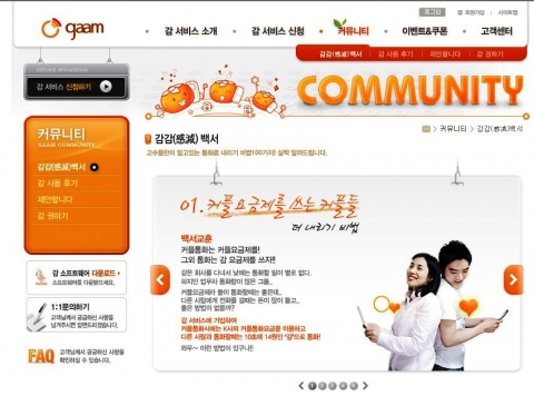 삼성네트웍스, 감서비스 웹사이트