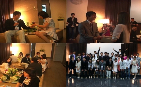 5월 17일 저녁7시 도곡동 미소지움 모델하우스에서 열린 와인미팅파티 현장사진