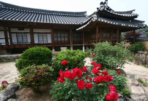 눈썹지붕이 이채로운 동계 정온고택-여행작가 이종원