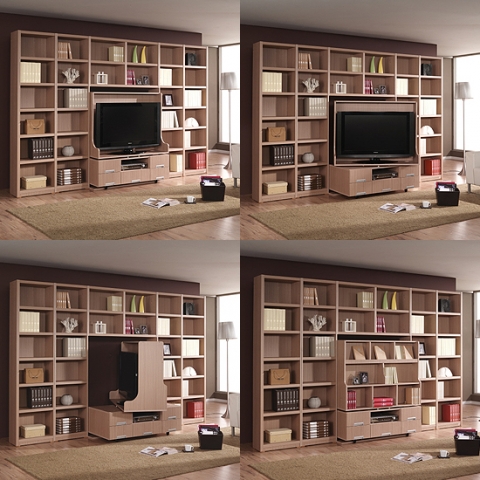 에든가구 회전거실서재장 가구