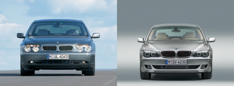 BMW-7시리즈 LCI패키지 장착전후(전면)