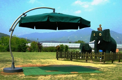 파라솔 &#039;썬가든&#039; 설치사진