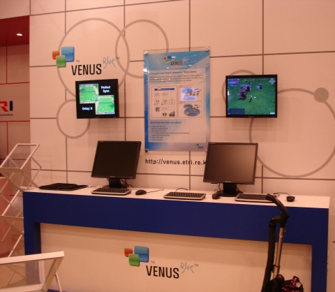 2007년 미국 샌프란시스코  GDC 출품 당시 VENUS 전시 부스