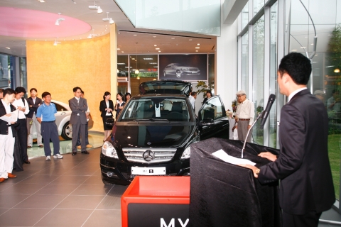 한성車, 메르세데스-벤츠 방배전시장에서 ‘뉴제너레이션 마이비(My B)’ 출시기념 시승 행사