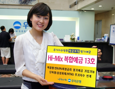 우리은행, 연8.0% 확정금리 연계 주가지수 연동예금 판매