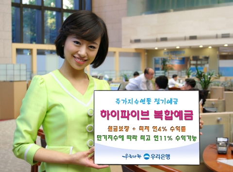 우리은행, ‘하이파이브 복합예금’ 판매