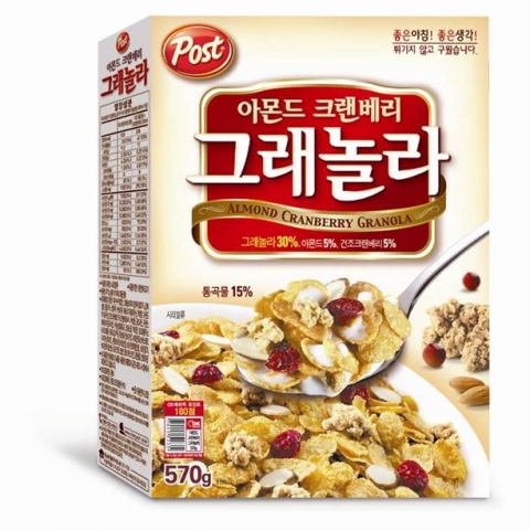 동서식품, ‘포스트 아몬드 크랜베리 그래놀라’ 시리얼 출시