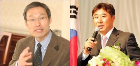 임융호 교수(좌), 김광수 코치(우)