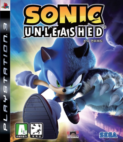 2008년 12월 19일 발매 PLAYSTATION®3용 『Sonic Unleashed』패키지샷