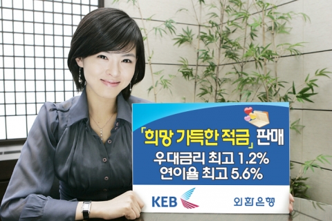외환은행, ‘희망 가득한 적금’ 판매