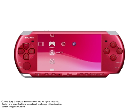 PSP® (PlayStation®Portable) (PSP-3005)「CARNIVAL COLORS」「래디언트 레드」정면 이미지