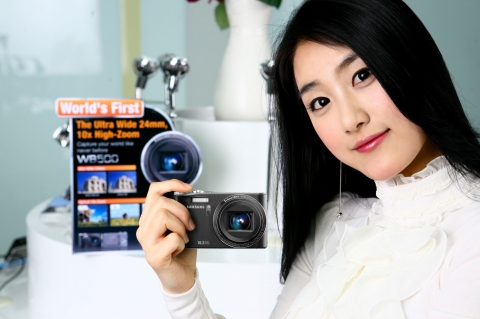 삼성디지털이미징, 세계 최초 초광각 24mm + 광학 10배 줌 디지털카메라 ‘WB500’출시