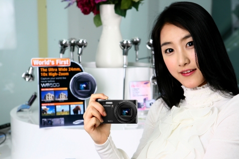 삼성디지털이미징, 세계 최초 초광각 24mm + 광학 10배 줌 디지털카메라 ‘WB500’출시