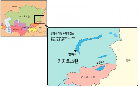 발하쉬 지도