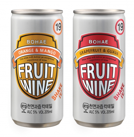 보해, ‘오렌지&망고’ 등 캔와인 선보여