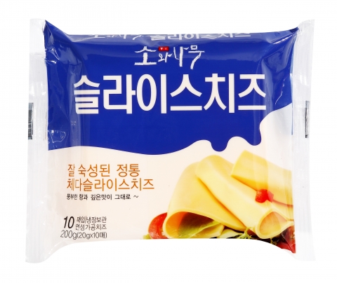 동원데어리푸드가 미국으로 수출하게 된 소와나무 Brand 슬라이스 치즈 대표제품