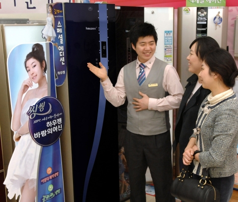 삼성전자, 김연아 인기 바람 타고 하우젠 에어컨 판매 씽씽