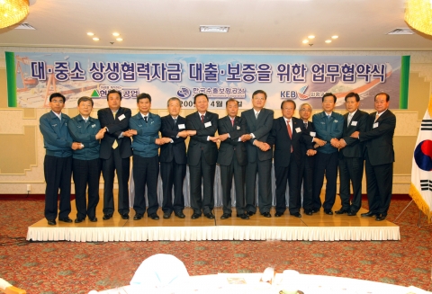 현대중공업, 국내 첫 中企 상생 대출 협약
