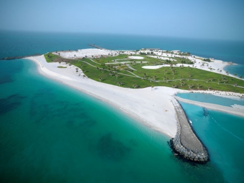 STX건설이 종합리조트로 개발할 UAE 아부다비의 누라이 섬 전경사진
