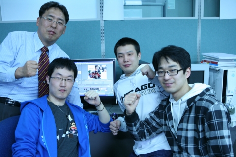 보건복지부 UCC공모전 우수상 수상 동명대학교 학생들과 지도교수.