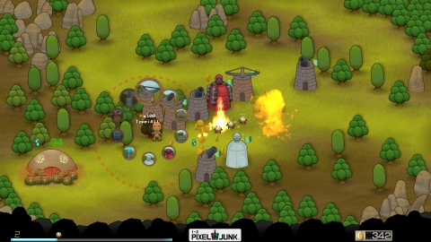 2009년 4월 3일 PS3 용으로 출시 『PixelJunk™ 3in1 pack』 중 「PixelJunk™ Monsters」스크린샷