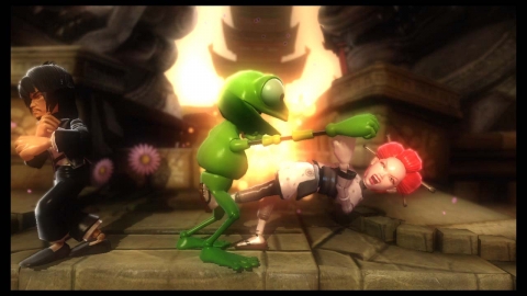 2009년 4월 9일 PlayStation Network (다운로드 전용 게임)으로 한글화 발매하는 “Rag Doll Kung Fu : Fists of Plastic” 스크린 샷