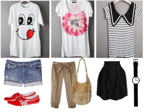 T-Shirt 스타일링 Tip 이미지 * 출처 : 오가게