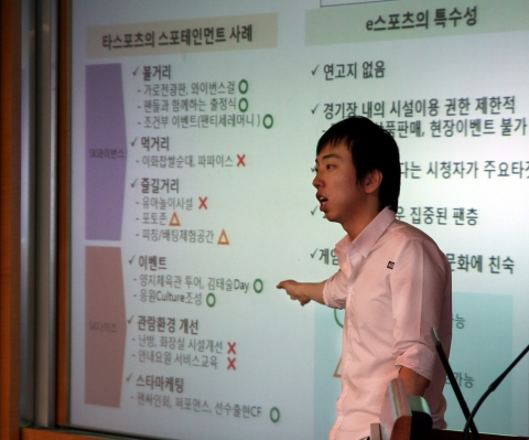2008년 3기 T-Creator 과제발표 모습