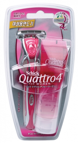 쉬크, 여성용 면도기 쿼트로4 우먼(Quattro 4 Women) 출시