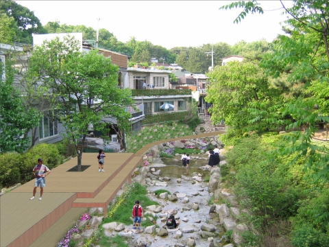수변공간 조성(실개천 정비)