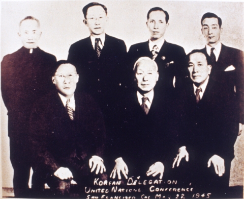 샌프란시스코회의에 참석하기 위해 조직된 임정대표단