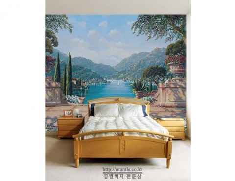 벽지가 하나의 큰 그림으로 완성되는 '뮤럴(mural) 벽지'. 일명 '벽화 벽지'