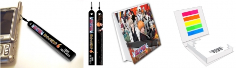2009년 5월 15일 발매 PSP® 전용 소프트웨어『BLEACH 히트 더 소울 6』예약판매 특전 핸드폰줄과 수량한정 증정 포스트잇