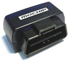 모칩 (MOCHIP) 차량진단장치 모칩은 차량 내 OBD-II 단자에 장착하여, 차량과 휴대폰 간 블루투스 통신을 가능하게 해주고, 차량 정보 및  진단/제어 정보를 해석하여 휴대 단말기로  전송하는 장치