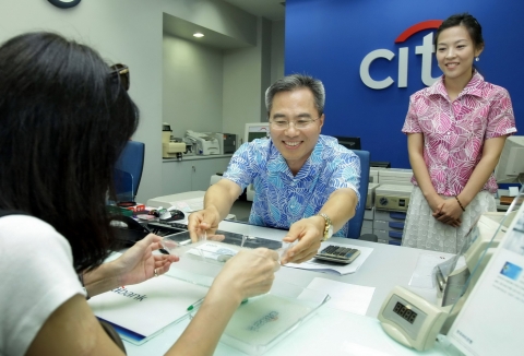 Citibank Korea, changes summer uniform to cool hawaian shirts