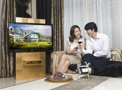 삼성 파브 LED TV, 명품 리조트 ‘소노펠리체’에 걸린다