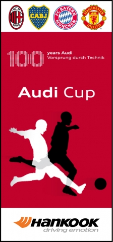 아우디와 한국타이어가 손잡고 개최하는 ‘아우디컵’에 FC 바이에른 뮌헨, AC 밀란, 맨체스터 유나이티드, 보카 주니어스 등 최정상급 4팀의 축구팀이 출전해 멋진 승부를 펼칠 예정